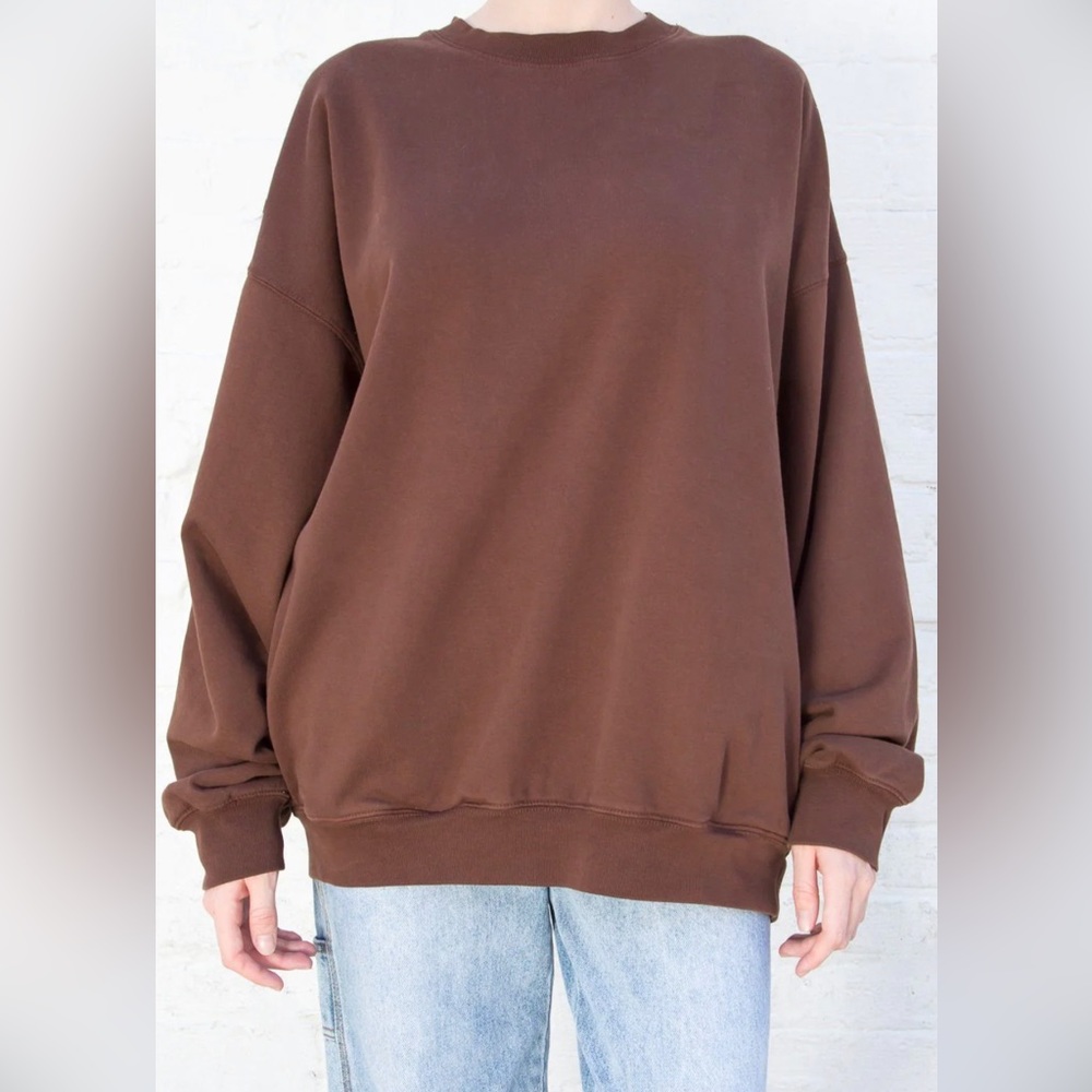 BROWN ERICA OVERSIZED SWEATSHIRT